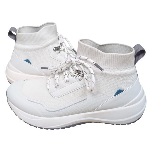 Vessi Stormburst High Womens 10 White Granite Waterproof Knit Sneaker Boot - Picture 11 of 11